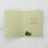 Carte de Noël Antique Père Noël (Intérieur)