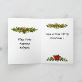 Carte de Noël - Anvers, Belgique (Intérieur)