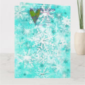 Carte de Noël AP408A1 pour support mixte (Dos)