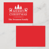 Carte de Noël Appartement (Devant / Derrière)