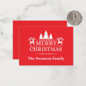 Carte de Noël Appartement (Devant/Arrière en situation)