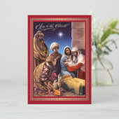 Carte de Noël Appartement de la Nativité Américain (Debout devant)