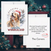 Carte de Noël Appartement en hiver Wonderland