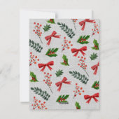 Carte de Noël Appartement Plante Watercolor (Dos)