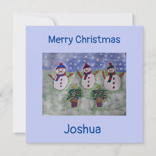 Carte de Noël Appartement Snowmen (Devant)