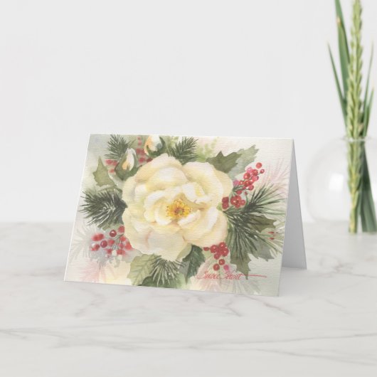 Carte de Noël Aquarelle 09CCS2-8 (Devant)