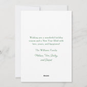 Carte de Noël aquarelle adorable de teckel (Dos)