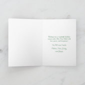 Carte de Noël aquarelle adorable de teckel (Intérieur)