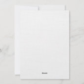 Carte de Noël Aquarelle Blanc (Dos)