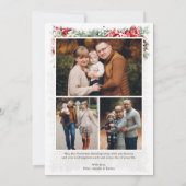 Carte de Noël Aquarelle Joyeuse et Lumineuse (Dos)