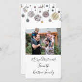 Carte de Noël aquarelle personnalisée (Devant / Derrière)