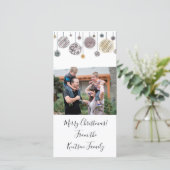 Carte de Noël aquarelle personnalisée (Debout devant)