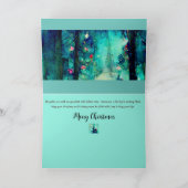 Carte de Noël aquarelle style Alphonse Mucha (Intérieur)