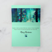 Carte de Noël aquarelle style Alphonse Mucha (Intérieur)