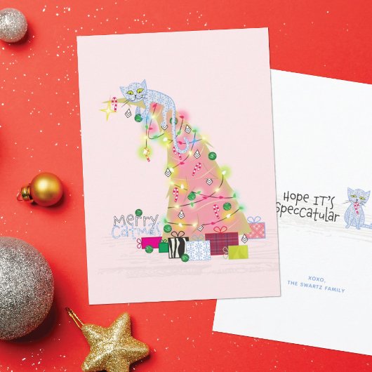 Carte de Noël Arbre de Catmas