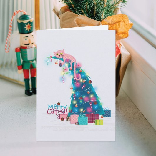 Carte de Noël Arbre de Catmas