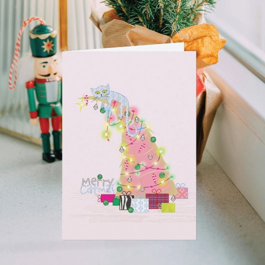 Carte de Noël Arbre de Catmas