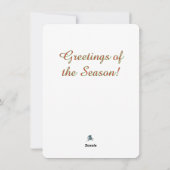 Carte de Noël Arbre de Fête (Dos)