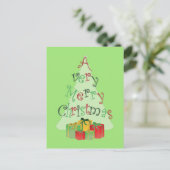 Carte de Noël arbre de Noël (Debout devant)