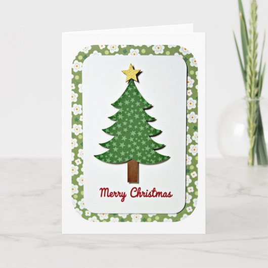 Carte de Noël Arbre de Noël (Devant)