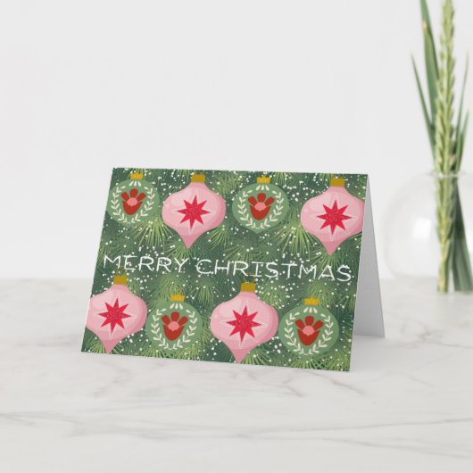 Carte de Noël arbre de Noël (Devant)