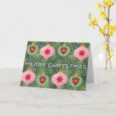 Carte de Noël arbre de Noël (Fleur jaune)