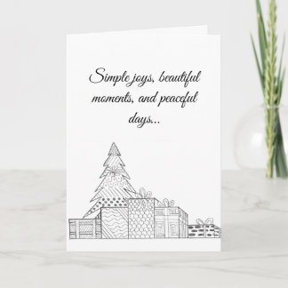 Carte de Noël arbre de Noël