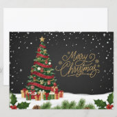 carte de Noël arbre de Noël (Devant / Derrière)
