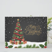 carte de Noël arbre de Noël (Debout devant)