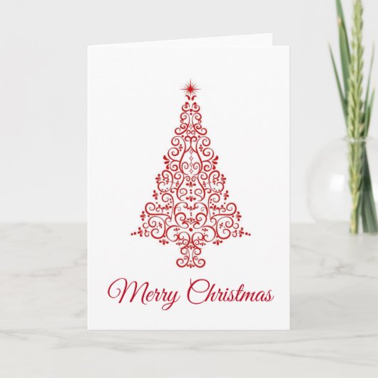 Carte de Noël Arbre de Noël (Devant)