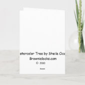 Carte de Noël Arbre de Noël (Dos)