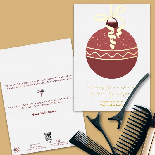 Carte de Noël Arbre de Noël Accents d'huile