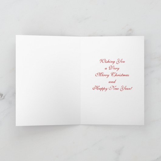 Carte de Noël arbre de Noël aquarelle (Intérieur)