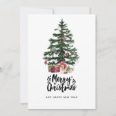 Carte de Noël Arbre de Noël Joyeux Noël Vacances (Devant)