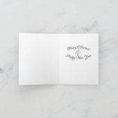 Carte de Noël ; arbre de Noël traditionnel (Intérieur)