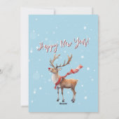 Carte de Noël Arbre de rennes écossais (Dos)