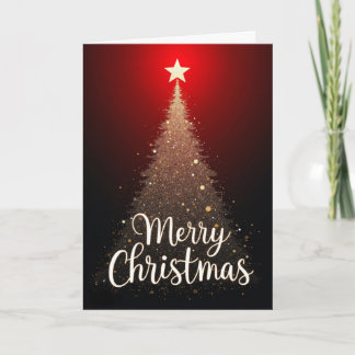 Carte de Noël Arbre Étincelant