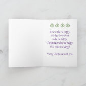 CARTE DE NOËL/ARBRE ROMANTIQUE/COUVERT DE NEIGE DA (Intérieur)