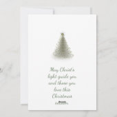 Carte de Noël arbre vert spirale moderne (Dos)