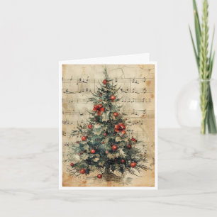 carte de Noël arbre vierge