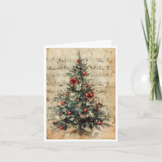 carte de Noël arbre vierge (Devant)
