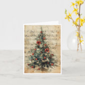 carte de Noël arbre vierge (Fleur jaune)