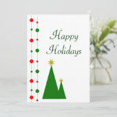 Carte de Noël Arbres (Debout devant)