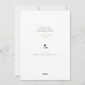 Carte de Noël Arbres Rose Tendance (Dos)