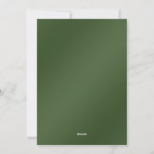 Carte de Noël Arbres verts (Dos)