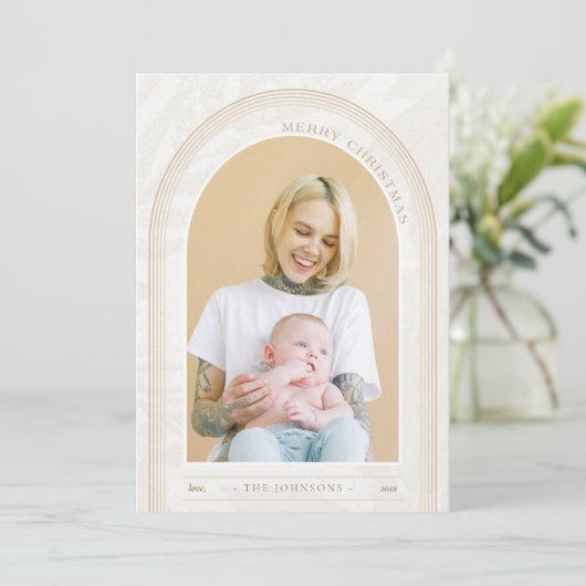 Carte de Noël Arc moderne (Debout devant)