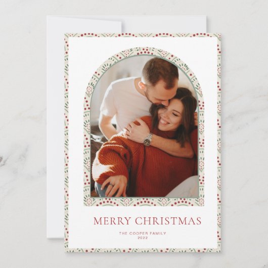 Carte de Noël Arc Moderne (Devant)