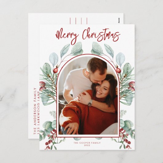 Carte de Noël Arc Moderne (Devant / Derrière)