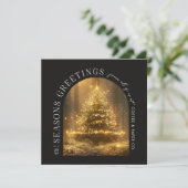 Carte de Noël Arc moderne d'affaires (Debout devant)