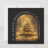 Carte de Noël Arc moderne d'affaires (Devant)